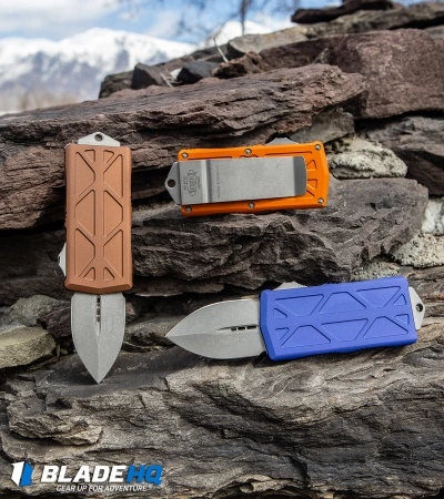 Microtech Exocet Dagger CA Legal OTF Automatic Knife Tan (1.9" Apocalyptic) 7 Microtech Exocet Dagger CA Legal OTF Automatic Knife Tan (1.9" Apocalyptic) - Image 5