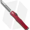 Microtech Halo VI Hellhound OTF Knife Red Distressed (4.4" Apocalyptic) -Avokelavavat Sales Store Microtech Halo VI Hellhound OTF Red Distressed Apocalyptic 519 10DRD BHQ 93007 jr