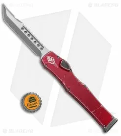 Microtech Halo VI Hellhound OTF Knife Red Distressed (4.4" Apocalyptic) -Avokelavavat Sales Store Microtech Halo VI Hellhound OTF Red Distressed Apocalyptic 519 10DRD BHQ 93007 jr bottlecap