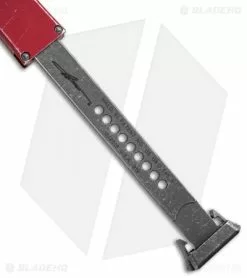 Microtech Halo VI Hellhound OTF Knife Red Distressed (4.4" Apocalyptic) -Avokelavavat Sales Store Microtech Halo VI Hellhound OTF Red Distressed Apocalyptic 519 10DRD BHQ 93007 jr pull