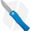 Microtech Hera S/E OTF Automatic Knife Blue Aluminum (3" Apocalyptic)