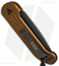 Microtech LUDT Automatic Knife Tan (3.4" Black Serr) 135-2TA 8 Microtech LUDT Automatic Knife Tan (3.4" Black Serr) 135-2TA -Avokelavavat Sales Store Microtech LUDT Auto Tan Black Serr 135 2TA BHQ 8567 jr side