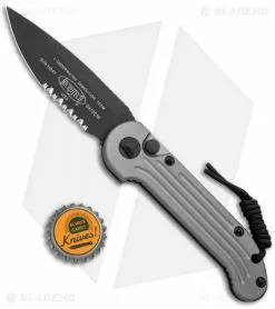 Microtech LUDT Gray Automatic Knife (3.4" Black Serr) 135-2GY 9 Microtech LUDT Gray Automatic Knife (3.4" Black Serr) 135-2GY -Avokelavavat Sales Store Microtech LUDT Gray Auto Black Serr 135 2GY BHQ 10567 jr bottlecap