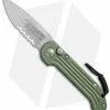 Microtech LUDT Automatic Knife OD Green (3.4" Stonewash Serr) 135-11OD