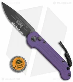 Microtech LUDT Automatic Knife Purple (3.4" Black Serr) 135-2PU -Avokelavavat Sales Store Microtech LUDT Prpl Black Serr 135 2PU BHQ 69023 jr bottlecap