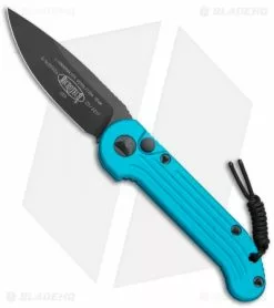 Microtech LUDT Automatic Knife Turquoise (3.4" Black) 135-1TQ