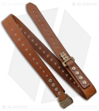 Marfione Custom Knives Microtech Marfione Custom Apis Brown Water Leather Buffalo Bronze Ti 5 Marfione Custom Knives Microtech Marfione Custom Apis Brown Water Leather Buffalo Bronze Ti - Image 3