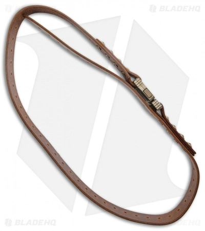 Marfione Custom Knives Microtech Marfione Custom Apis Brown Water Leather Buffalo Bronze Ti 4 Marfione Custom Knives Microtech Marfione Custom Apis Brown Water Leather Buffalo Bronze Ti - Image 2