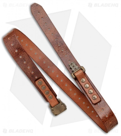 Marfione Custom Knives Microtech Marfione Custom Apis Distressed Brown Water Leather Buffalo Bronze Ti 5 Marfione Custom Knives Microtech Marfione Custom Apis Distressed Brown Water Leather Buffalo Bronze Ti - Image 3