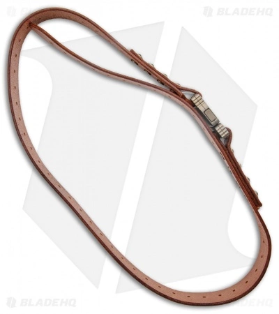 Marfione Custom Knives Microtech Marfione Custom Apis Distressed Brown Water Leather Buffalo Bronze Ti 4 Marfione Custom Knives Microtech Marfione Custom Apis Distressed Brown Water Leather Buffalo Bronze Ti - Image 2