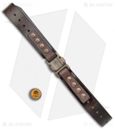 Marfione Custom Knives Microtech Marfione Custom Apis Distressed Dark Brown Water Buffalo Bronze Ti 7 Marfione Custom Knives Microtech Marfione Custom Apis Distressed Dark Brown Water Buffalo Bronze Ti - Image 5