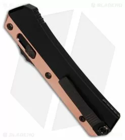 Microtech Marfione Custom Glykon OTF Auto Knife Black (3.75" Tiger Mai Damascus) -Avokelavavat Sales Store Microtech Marfione Custom Glykon OTF AK Black ein Tiger Mai Damascus BHQ 180604 td side