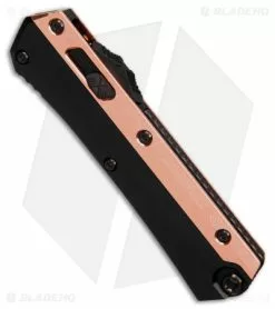 Microtech Marfione Custom Glykon OTF Auto Knife Black (3.75" Tiger Mai Damascus) -Avokelavavat Sales Store Microtech Marfione Custom Glykon OTF AK Black ein Tiger Mai Damascus BHQ 180604 td spine