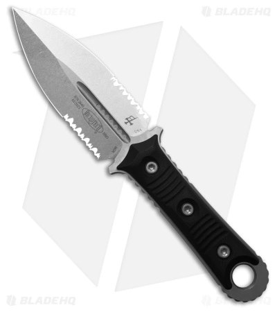 Microtech SBD Dagger Fixed Blade Knife Black (4.4" SW Double Serrated) 201-11 3 Microtech SBD Dagger Fixed Blade Knife Black (4.4" SW Double Serrated) 201-11