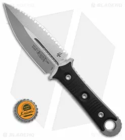 Microtech Borka SBD Dagger Fixed Blade Knife Black G-10 (4.4" Stonewash Serr) -Avokelavavat Sales Store Microtech SBD SW FS Dagger FB Knife Black G10 4in SW BHQ 143303 td size