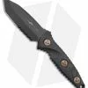 Microtech Signature Series Socom Alpha Mini Tanto Fixed CF (3.8" Black Serr)