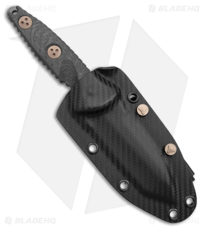 Microtech Signature Series Socom Alpha Mini Tanto Fixed CF (3.8" Black Serr) 5 Microtech Signature Series Socom Alpha Mini Tanto Fixed CF (3.8" Black Serr) - Image 3