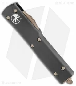 Microtech Signature Series UTX-70 S/E OTF Automatic Knife (2.4" Bronze) -Avokelavavat Sales Store Microtech Signature Series UTX 70 DE OTF Auto Bronze Apocalyptic 148 13AP BHQ 136901 jr spine
