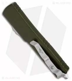 Microtech Signature Series UTX-70 Hellhound Tanto OTF Knife OD Green (2.4" SW) -Avokelavavat Sales Store Microtech Signature Series UTX 70 Hellhound Tanto OTF Knife OD Green 2in SW BHQ 175692 td side
