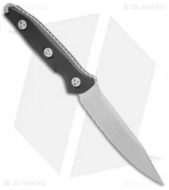 Microtech Socom Alpha Fixed Blade Knife Black G-10 (5" Stonewash Serr) -Avokelavavat Sales Store Microtech Socom Alpha Black G 10 SW Serr BHQ 112135 jr spine