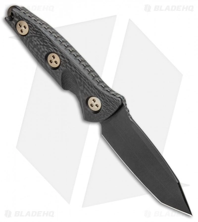 Microtech Signature Series Socom Alpha Mini Tanto Fixed Knife CF (3.8" Black) 4 Microtech Signature Series Socom Alpha Mini Tanto Fixed Knife CF (3.8" Black) - Image 2
