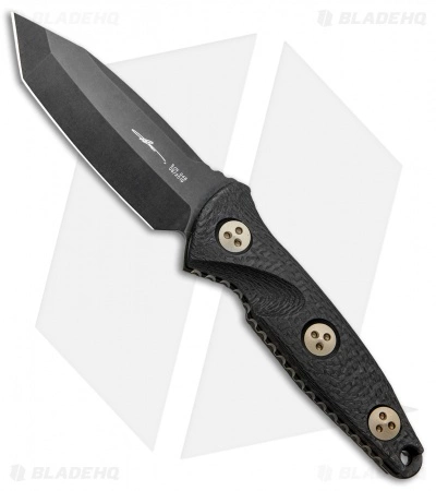 Microtech Signature Series Socom Alpha Mini Tanto Fixed Knife CF (3.8" Black) 3 Microtech Signature Series Socom Alpha Mini Tanto Fixed Knife CF (3.8" Black)