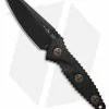 Microtech Socom Alpha Mini Warcom Fixed Blade Knife Black Carbon Fi (3.7" DLC)
