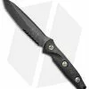 Microtech Socom Alpha Tanto Fixed Blade Knife Carbon Fiber (5" Black Serr)