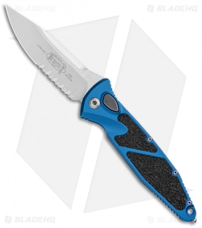 Microtech Socom Elite S/E Automatic Knife Blue (4" Stonewash Ser) 160A-11BL 3 Microtech Socom Elite S/E Automatic Knife Blue (4" Stonewash Ser) 160A-11BL