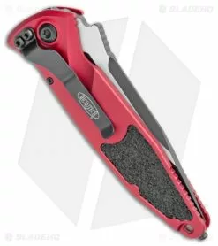 Microtech Socom Elite S/E Automatic Knife Red (4" Two-Tone) 160A-1RD -Avokelavavat Sales Store Microtech Socom Elite SE Auto Red TT 160A 1RD BHQ 108659 jr side