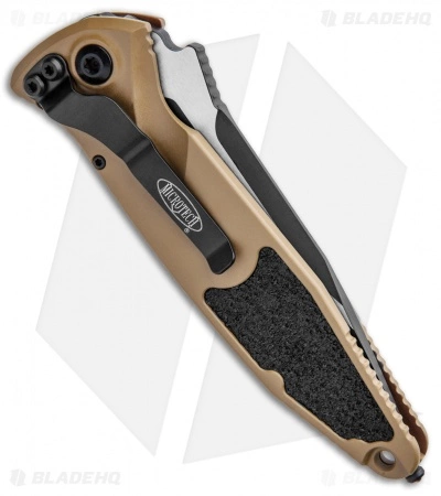Microtech Socom Elite S/E Automatic Knife Tan (4" Two-Tone) 160A-1TA 5 Microtech Socom Elite S/E Automatic Knife Tan (4" Two-Tone) 160A-1TA - Image 3