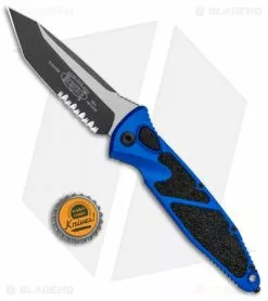 Microtech Socom Elite T/E Automatic Knife Blue (4" Two Tone Serr) 161A-2BL -Avokelavavat Sales Store Microtech Socom Elite TE Auto Blue TT Serr 161A 2BL BHQ 101582 jr bottlecap