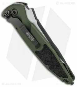 Microtech Socom Elite T/E Automatic Knife OD Green (4" Two-Tone) 161A-1OD -Avokelavavat Sales Store Microtech Socom Elite TE Auto OD Green TT 161A 1OD BHQ 99303 jr side