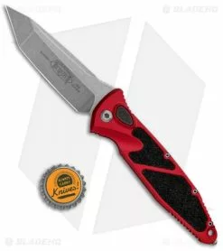 Microtech Socom Elite T/E Automatic Knife Red (4" Stonewash) 161A-10RD -Avokelavavat Sales Store Microtech Socom Elite TE Auto Red SW 161A 10RD BHQ 105178 jr bottlecap