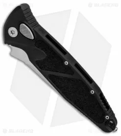Microtech Socom Elite T/E Automatic Knife Black (4" Stonewash) 161A-10 -Avokelavavat Sales Store Microtech Socom Elite TE Black SW BHQ 90215 er spine