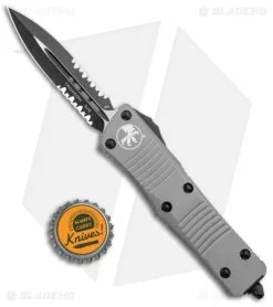 Microtech Troodon D/E OTF Automatic Knife Gray (3" Black Serr) 138-2GY -Avokelavavat Sales Store Microtech Troodon DE OTF Auto Gray Black Serr 138 2GY BHQ 96888 jr bottlecap