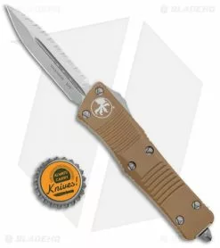 Microtech Troodon D/E OTF Automatic Knife Tan (3" Stonewash Full Serr) 9 Microtech Troodon D/E OTF Automatic Knife Tan (3" Stonewash Full Serr) -Avokelavavat Sales Store Microtech Troodon DE OTF Auto Tan SW Full Serr 138 12TA BHQ 97855 jr bottlecap