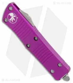 Microtech Troodon D/E OTF Automatic Knife Violet (3" Satin Serr) -Avokelavavat Sales Store Microtech Troodon DE OTF Auto Violet Satin Serr 138 5VI BHQ 97916 jr spine