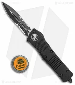 Microtech Troodon OTF D/E Tactical Automatic Knife (3" Black Serr) 138-2T -Avokelavavat Sales Store Microtech Troodon DE OTF Tactical Auto Black Serr 138 2T BHQ 11763 jr bottlecap
