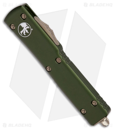 Microtech UTX-70 D/E OTF Automatic Knife OD Green (2.4" Bronze Stonewash) 4 Microtech UTX-70 D/E OTF Automatic Knife OD Green (2.4" Bronze Stonewash) - Image 2