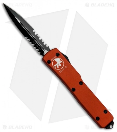 Microtech UTX-70 D/E OTF Automatic Knife Orange (2.4" Black Serr) 147-2OR 3 Microtech UTX-70 D/E OTF Automatic Knife Orange (2.4" Black Serr) 147-2OR