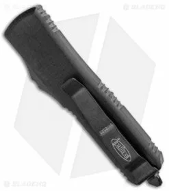 Microtech UTX-85 D/E OTF Automatic Knife Black Tactical (3.125" Black) 232-1DLCT -Avokelavavat Sales Store Microtech UTX 85 D E OTF Automatic Knife Black Tactical Black 232 1DLCT BHQ 107737 kp side jr