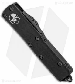 Microtech UTX-85 D/E OTF Automatic Knife Black Tactical (3.125" Black) 232-1DLCT -Avokelavavat Sales Store Microtech UTX 85 D E OTF Automatic Knife Black Tactical Black 232 1DLCT BHQ 107737 kp spine jr
