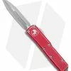 Microtech UTX-85 D/E OTF Automatic Knife Red Distressed (3.125" Stonewash)