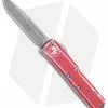 Microtech UTX-85 S/E OTF Automatic Knife Distressed Red (3.125" Apocalyptic)