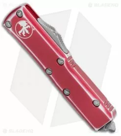 Microtech UTX-85 S/E OTF Automatic Knife Distressed Red (3.125" Apocalyptic) -Avokelavavat Sales Store Microtech UTX 85 S E OTF Automatic Knife Distressed Red 3.125 Apocalyptic 231 10DRD BHQ 117652 LS Spine