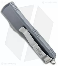 Microtech UTX-85 S/E OTF Automatic Knife Gray (3.125" Apocalyptic) -Avokelavavat Sales Store Microtech UTX 85 SE OTF Auto Gray Apocalyptic BHQ 74107 jr side