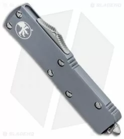 Microtech UTX-85 S/E OTF Automatic Knife Gray (3.125" Apocalyptic) -Avokelavavat Sales Store Microtech UTX 85 SE OTF Auto Gray Apocalyptic BHQ 74107 jr spine