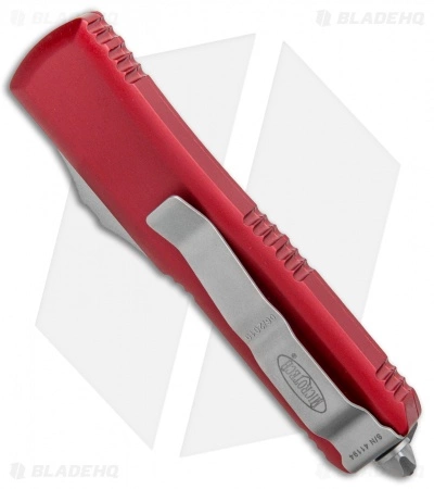 Microtech UTX-85 S/E OTF Automatic Knife Red (3.125" Satin) 231-4RD 5 Microtech UTX-85 S/E OTF Automatic Knife Red (3.125" Satin) 231-4RD - Image 3