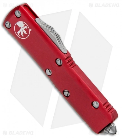 Microtech UTX-85 S/E OTF Automatic Knife Red (3.125" Satin) 231-4RD 4 Microtech UTX-85 S/E OTF Automatic Knife Red (3.125" Satin) 231-4RD - Image 2